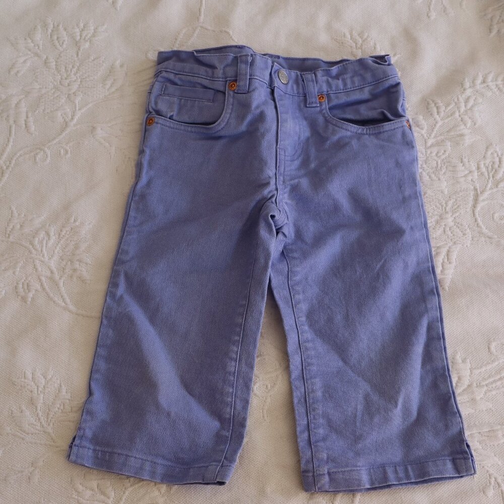 Luck Brand Dungarees Purple Periwinkle Jeans Sz 4